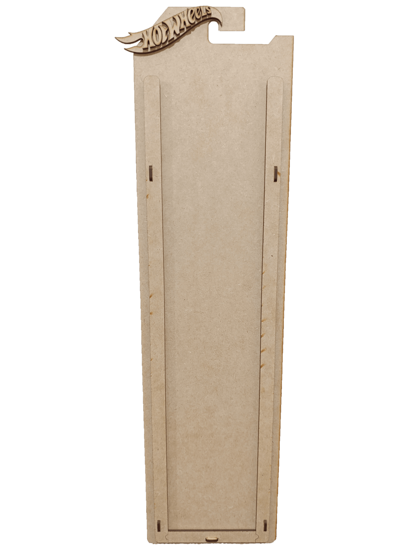 Exhibidor de Carritos Hot Wheels de MDF para 10 carritos Natural