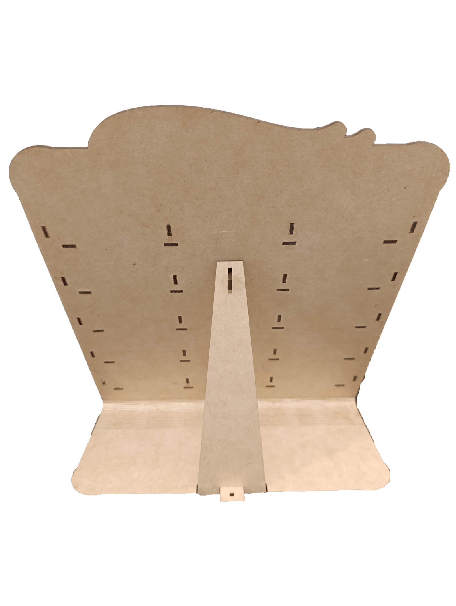 Exhibidor de Carritos Hot Wheels de MDF para 15 carritos Natural