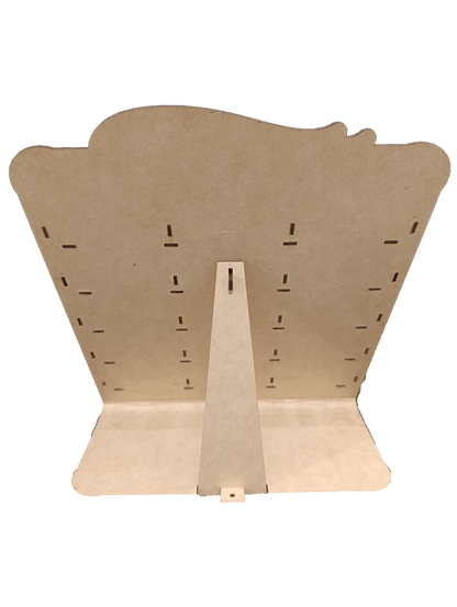 Exhibidor de Carritos Hot Wheels de MDF para 15 carritos Natural