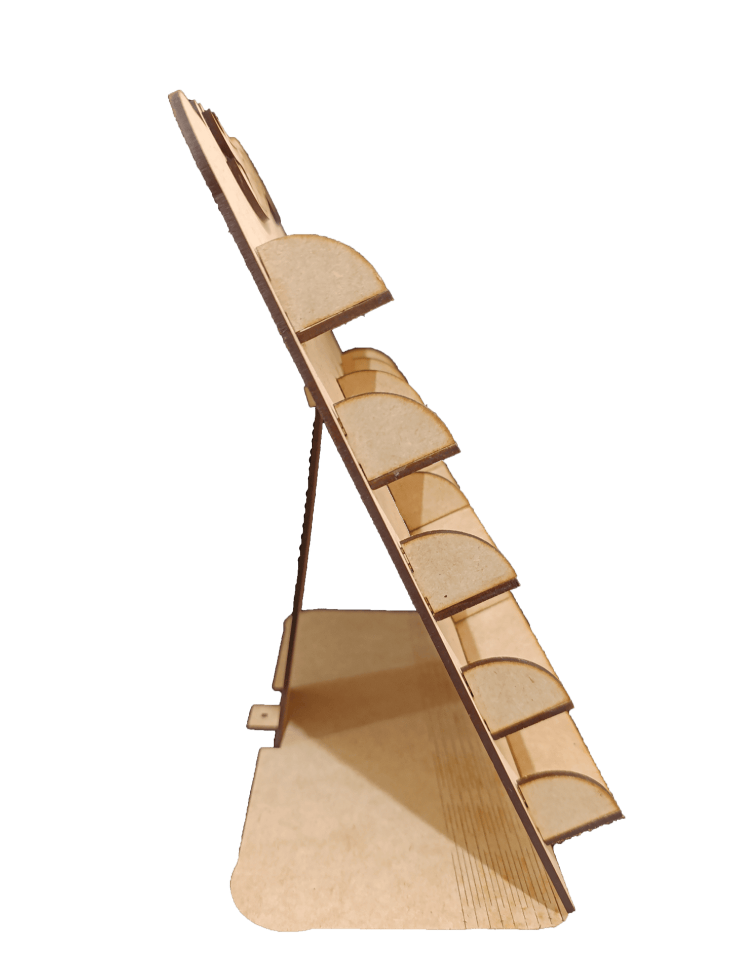 Exhibidor de Carritos Hot Wheels de MDF para 15 carritos Natural