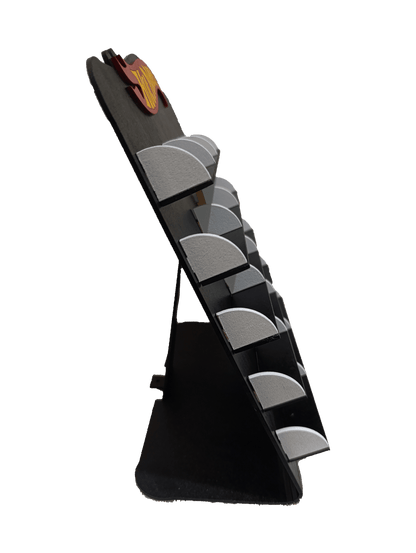 Exhibidor de Carritos Hot Wheels de MDF para 15 carritos Color negro