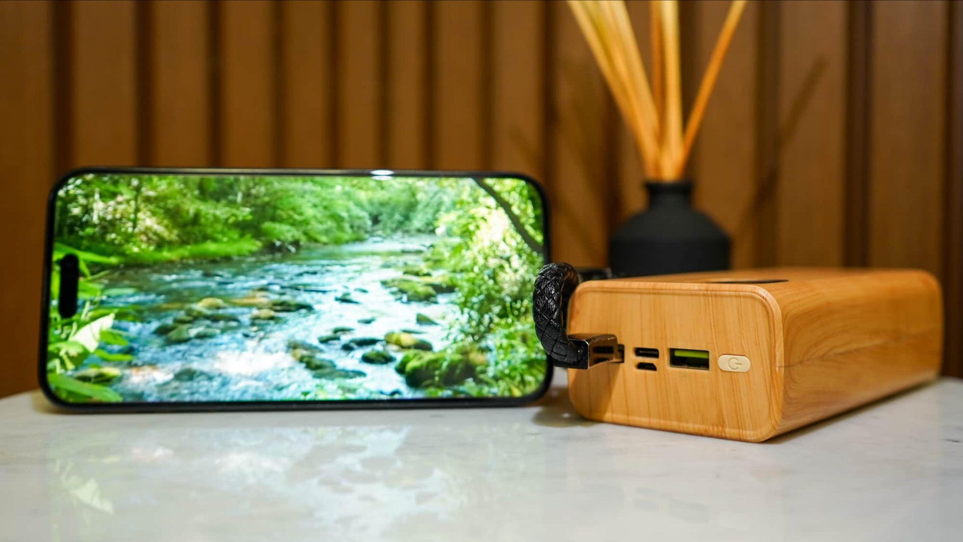 Cargador de Bambú - Powerbank 22.5 W Cabam