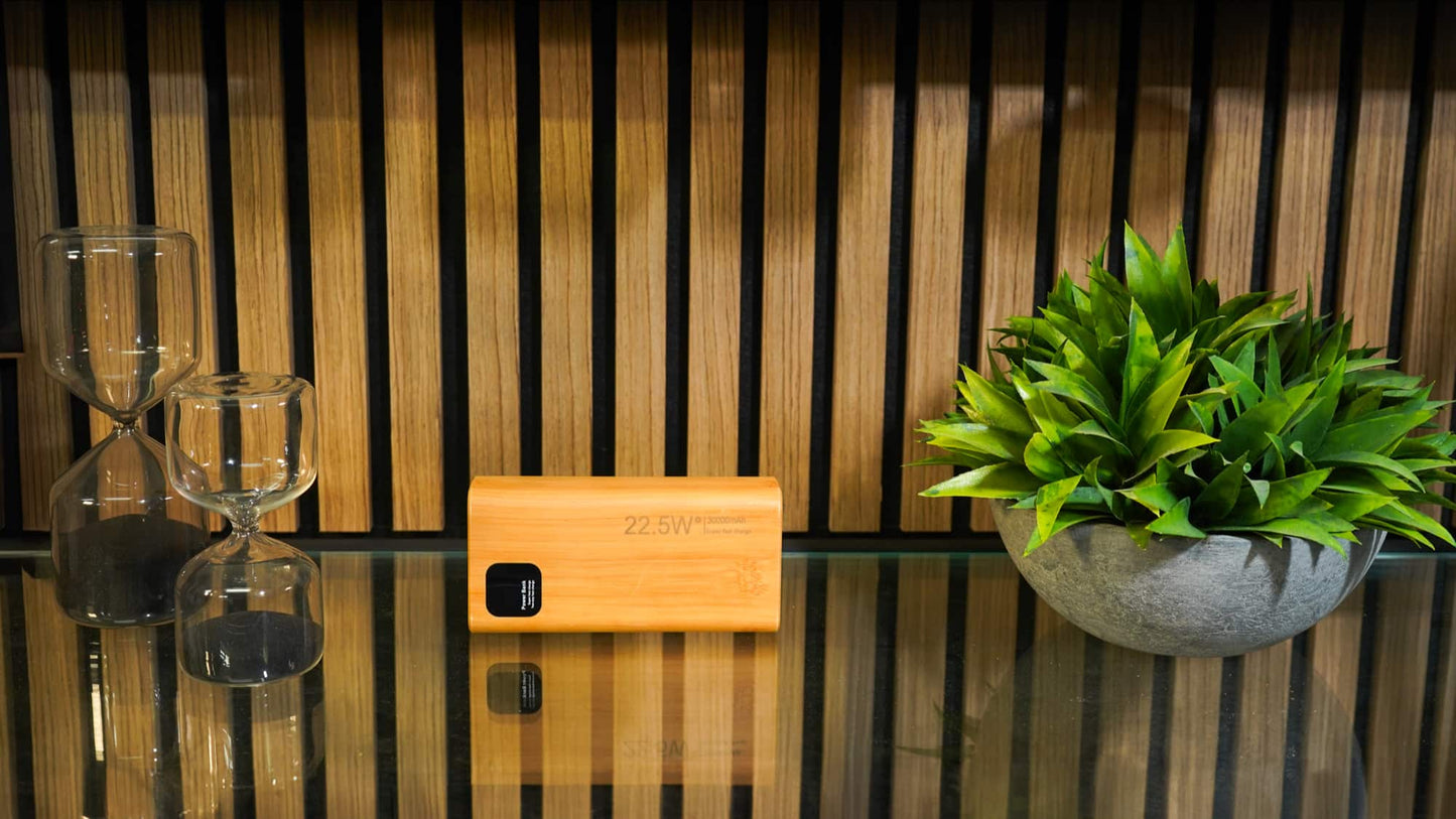 Cargador de Bambú - Powerbank 22.5 W Cabam