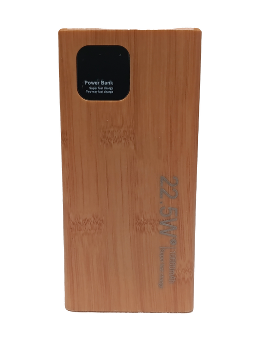 PowerBank con acabado en Bambú - 10,000mAh